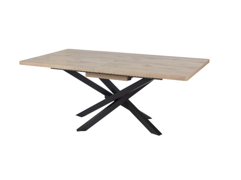 GBO - Table extensible Santos TF2303 – 190/240x100x76 cm – Chêne Canyon