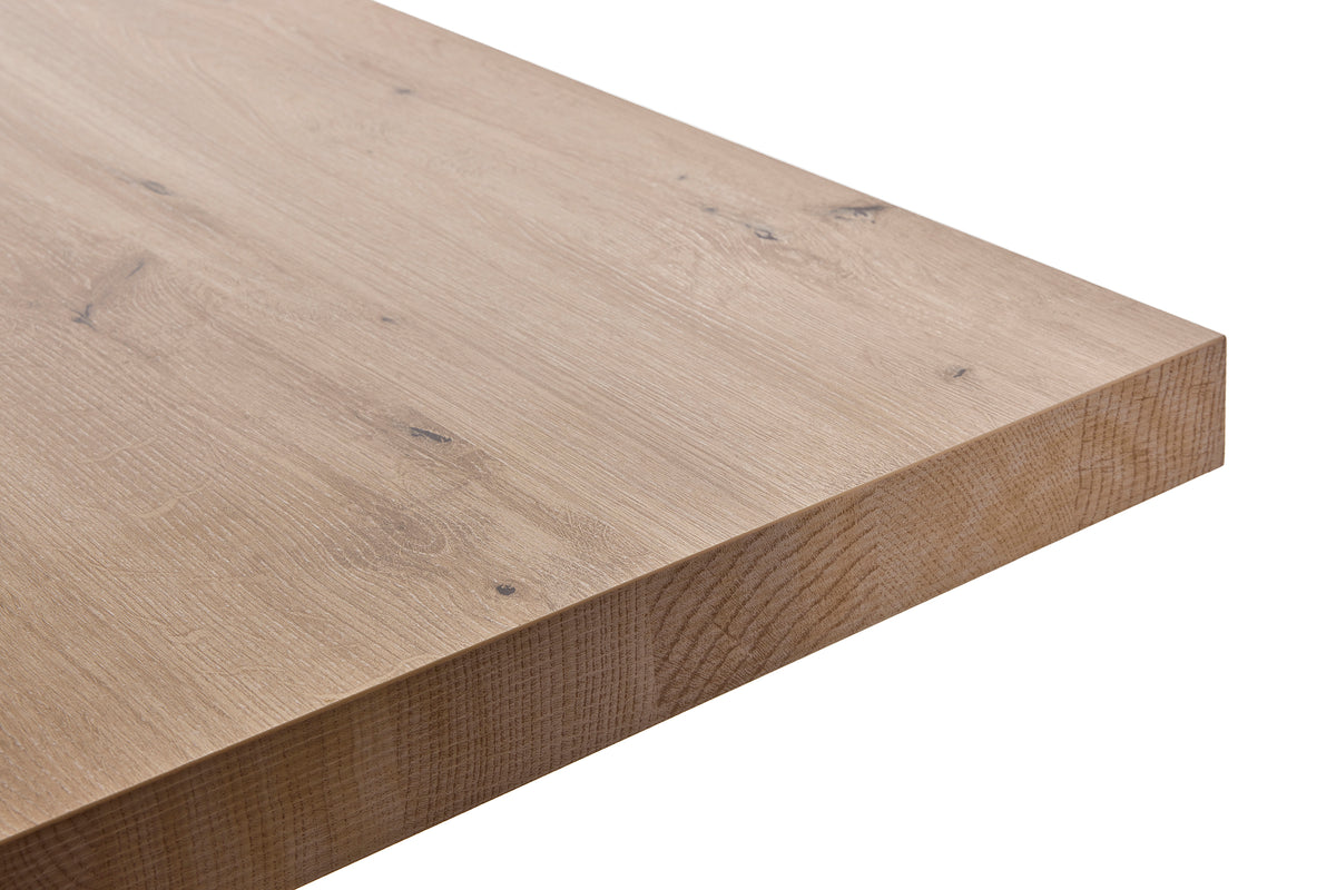 GBO - Table Uri - A - Pieds en U ou en X - Chêne Hudson - 230x100x76cm