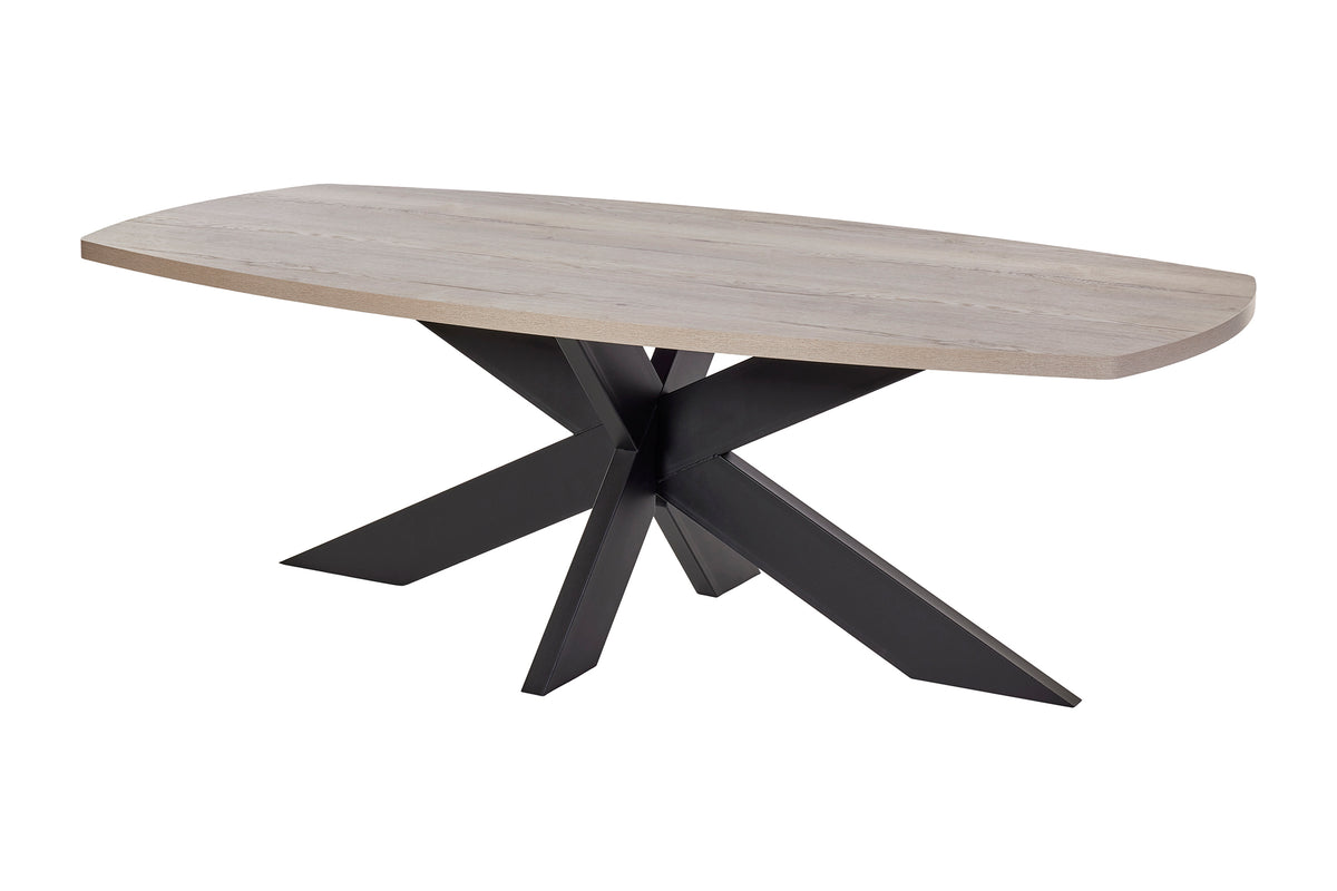 GBO - Eettafel Usain – ovaal 200x100x76 cm in Halifax White