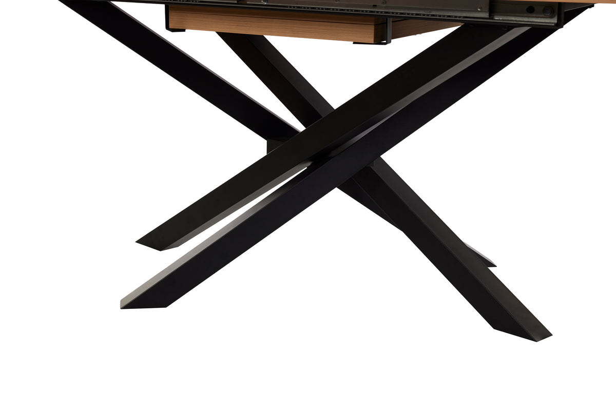 GBO - Eettafel Valerio TF2415 - Ovaal - Licht Notelaar - 200 x 100 x 76 cm