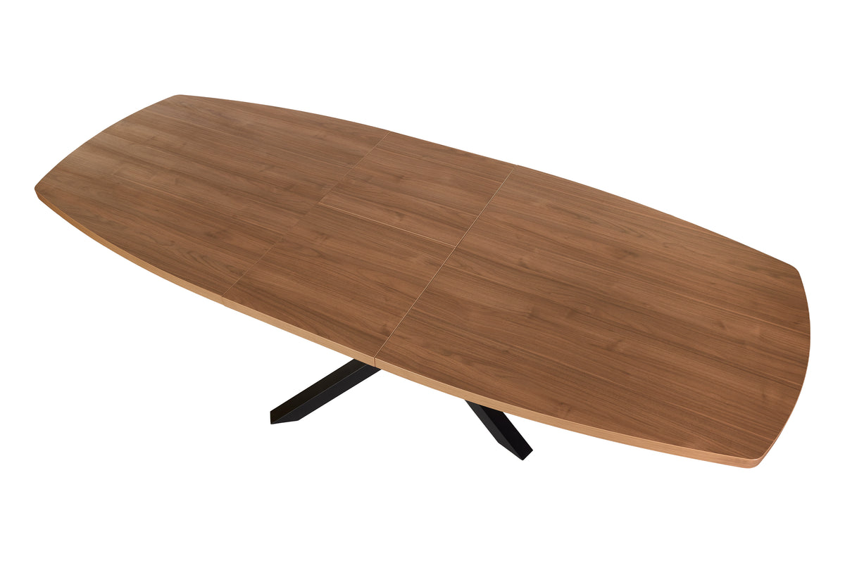 GBO - Eettafel Valerio TF2415 - Ovaal - Licht Notelaar - 200 x 100 x 76 cm