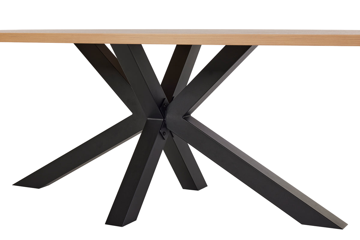GBO - Eettafel Vasko – ovaal uittrekbaar 200/250x100 cm - omega-poot