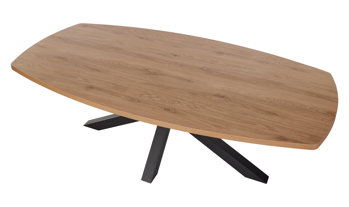 GBO - Eettafel Vasko – ovaal uittrekbaar 200/250x100 cm - omega-poot