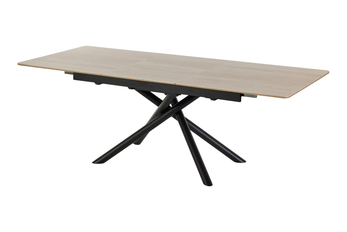 GBO - Table de salle à manger Céramique Rectangulaire TF2510 - 160 (220) x 90 x 76 cm