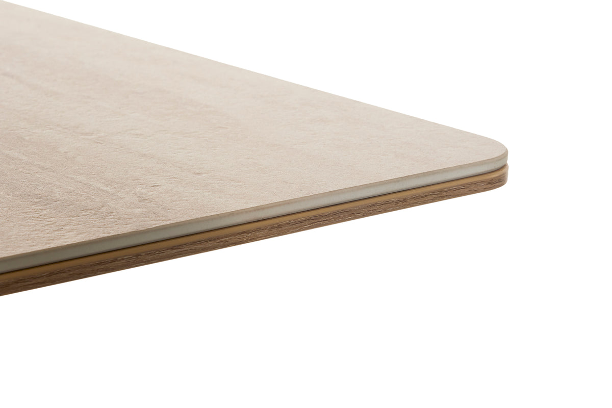 GBO - Table de salle à manger Céramique Rectangulaire TF2510 - 160 (220) x 90 x 76 cm
