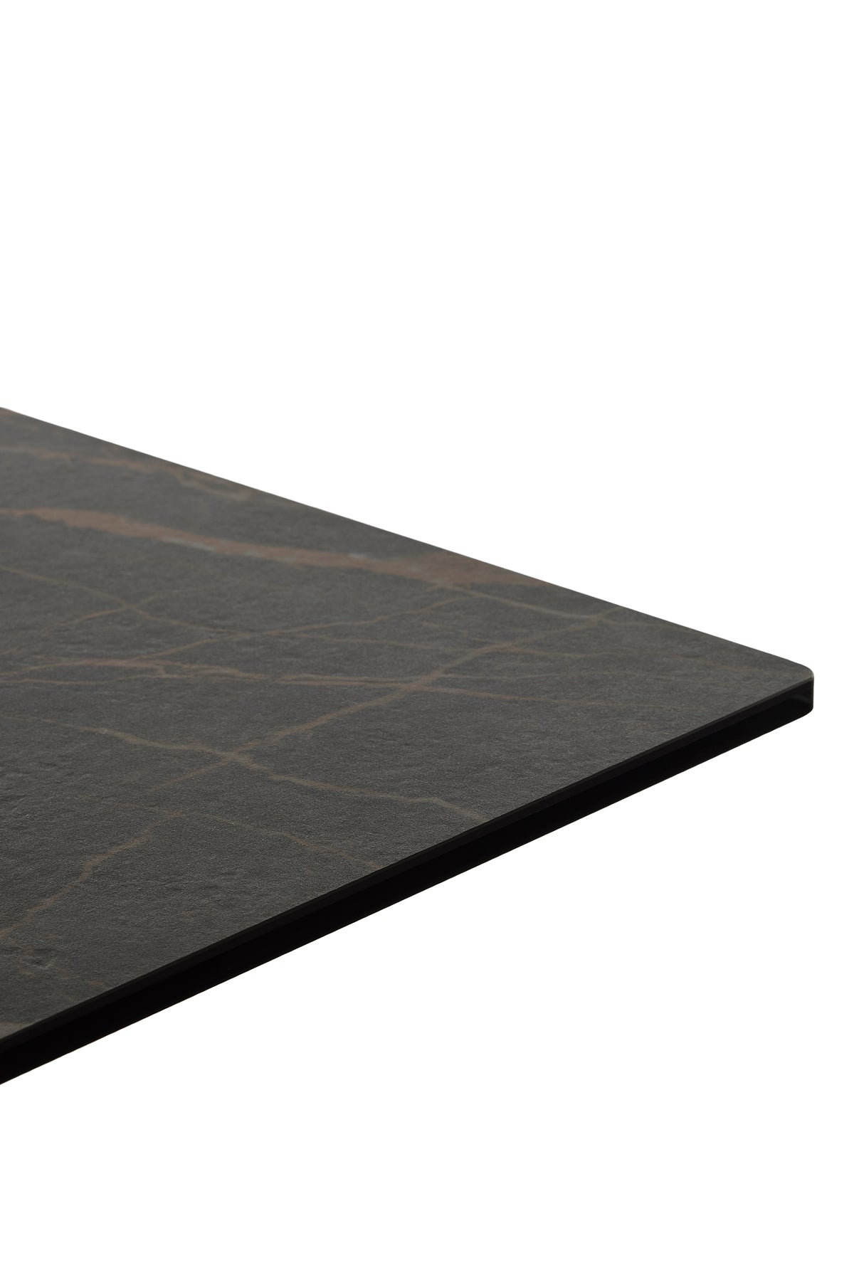GBO - Table à manger céramique rectangulaire TF2511 - Anthracite - 200 (300) x 100 x 76 cm