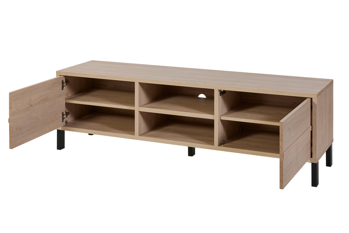 GBO - Meuble TV Umberto – 175x53x45 cm – Chêne Urbain