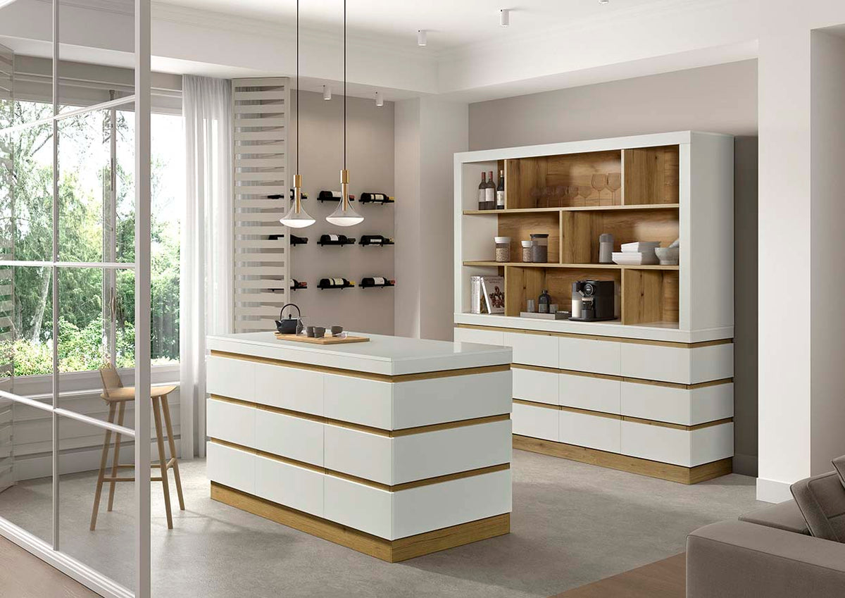 GBO - Meuble de cuisine Urbino – 160x90x75 cm - Blanc