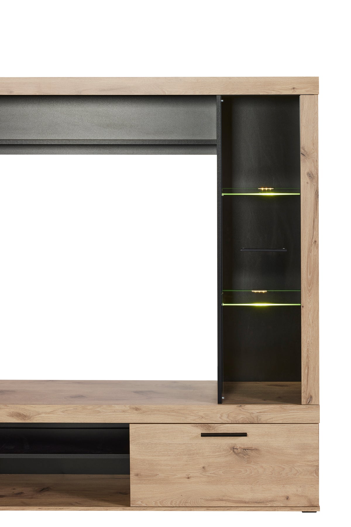 GBO - Meuble TV Vigor - Chêne Canyon - 216x175x35 cm