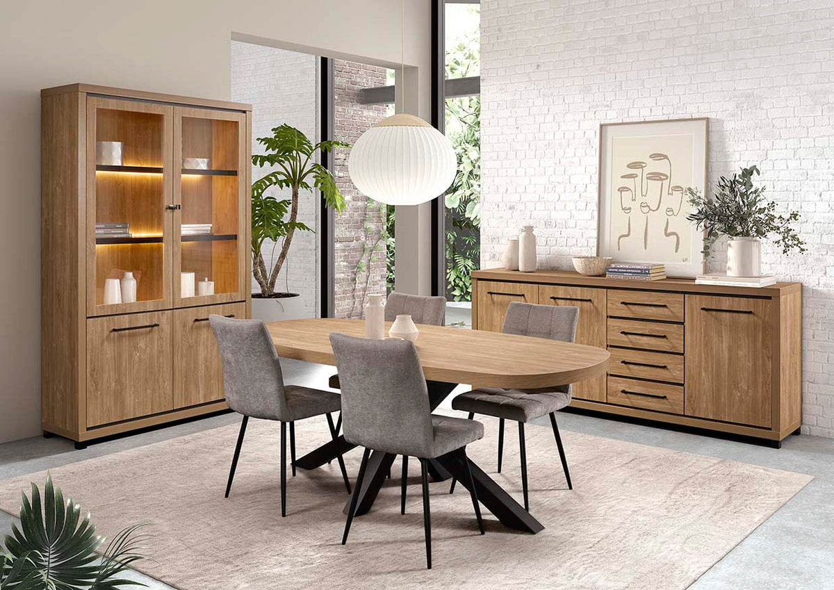 GBO - Salontafel Vittorio – Ovaal  - 130 cm - Houston Oak