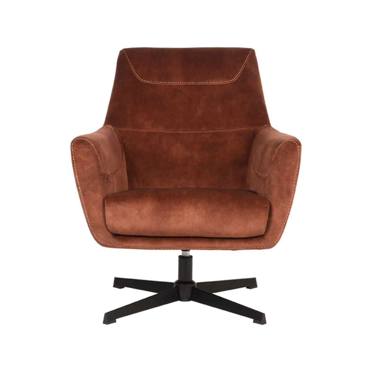 LABEL51 - Fauteuil Toby - Rust - Velours