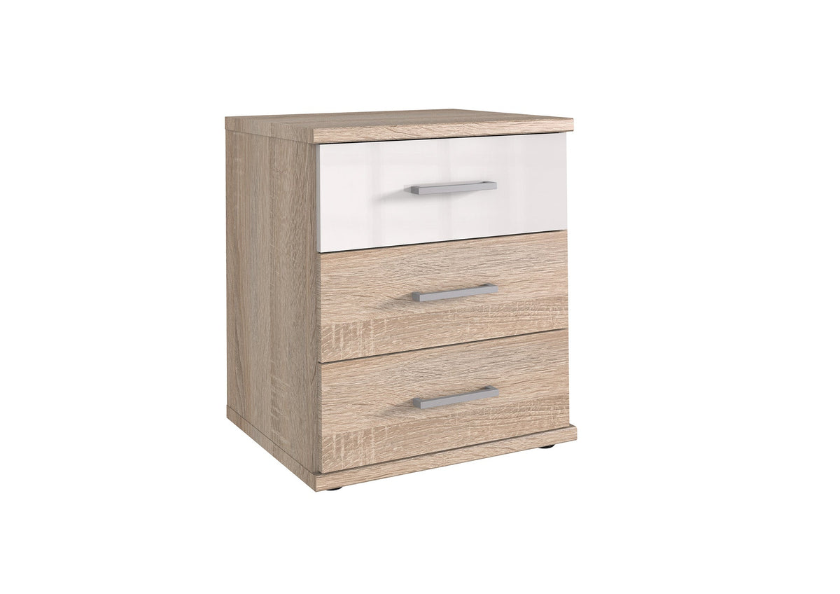 Wimex - Commode Greven - 111317 - Wit/Ruwe Eik - 46x58x40cm