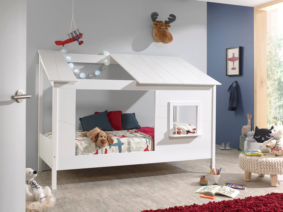 Deze huisbedcombinatie bestaat uit een huisbed en een rol-lattenbodem.