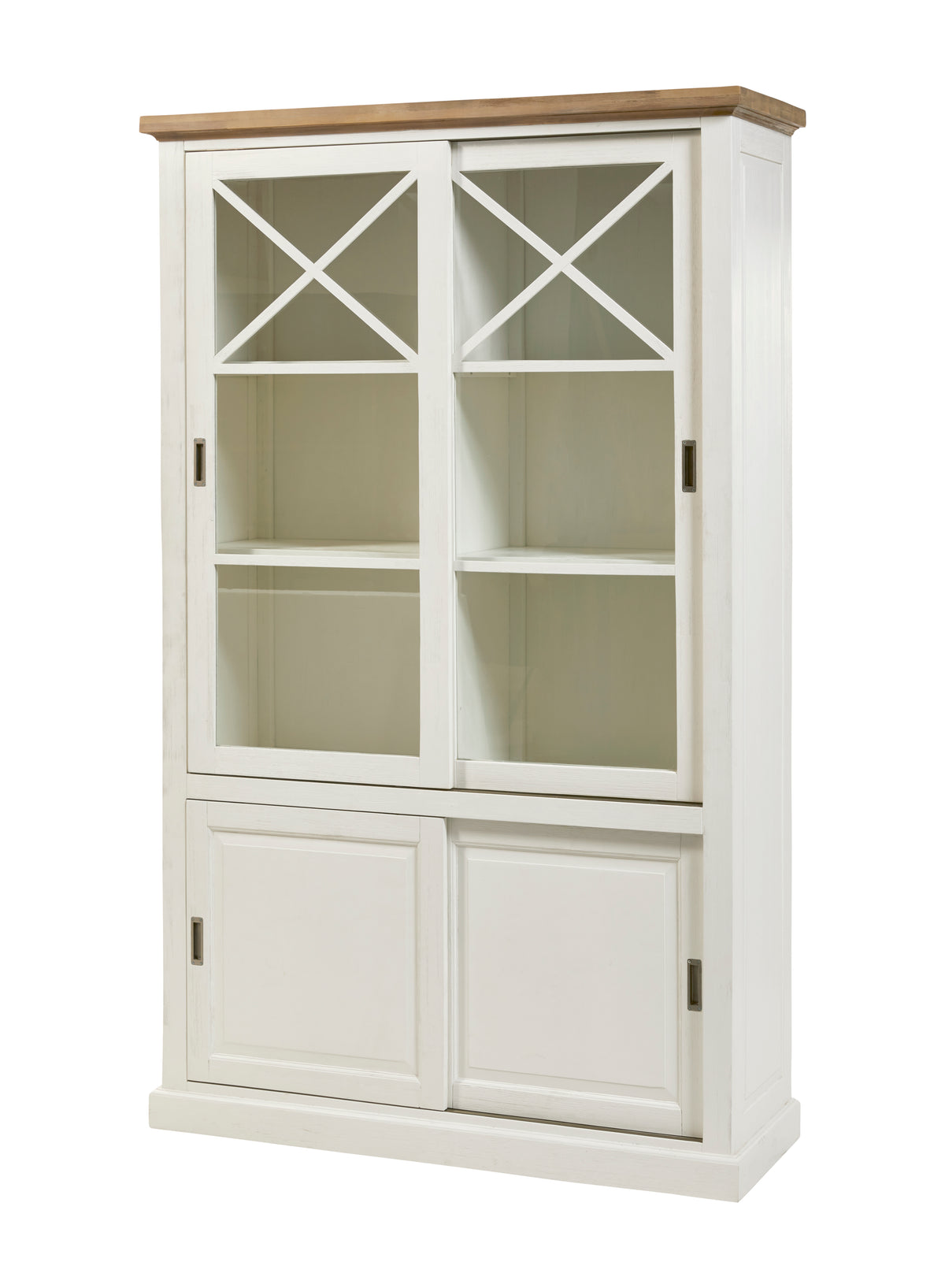 GBO - Vitrine Hanovre Argentier – Blanc – 130x195x45 cm