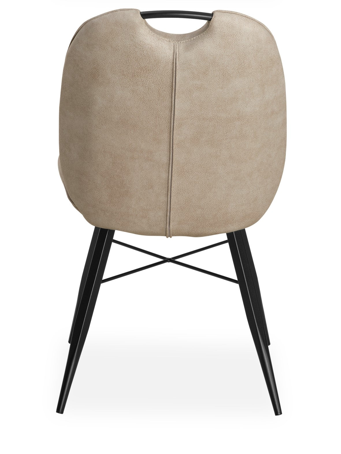 Maxfurn - Chaise de salle à manger Shelton - Tissu - Luxor Sand - 92 x 53 x 65cm 