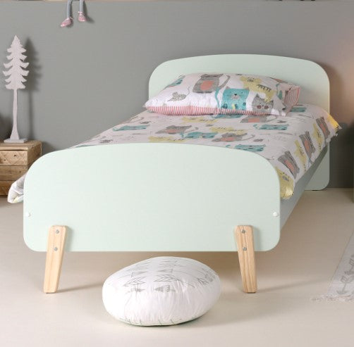 Lit enfant 90 vert menthe *