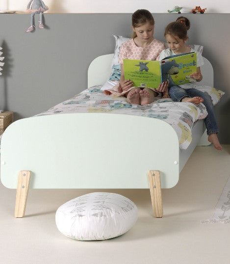 Lit enfant 90 vert menthe *