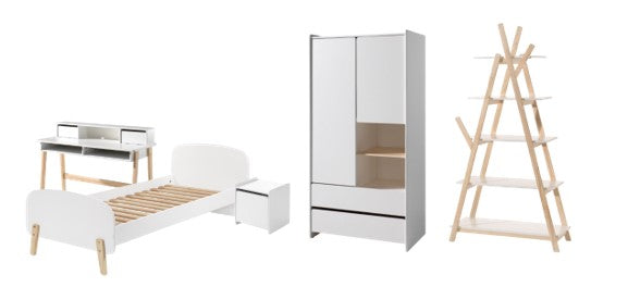 Vipack - Chambre enfant Kiddy - Blanc