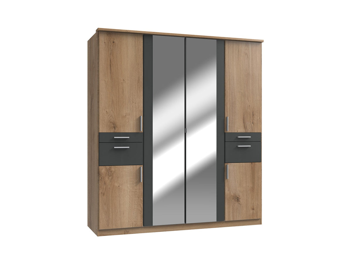Wimex - Kleerkast Koblenz - T14617 - Wit - 179x199x58cm