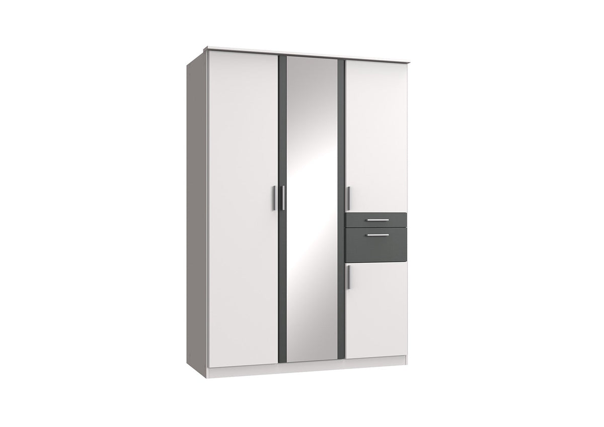 Wimex - Armoire Koblenz - T19615 - Blanc - 135x199x58cm