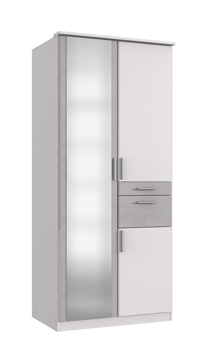 Wimex - Armoire Koblenz - T23614 - Blanc - 91x199x58cm