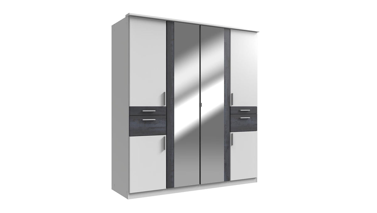 Wimex - Armoire Koblenz - T45617 - Blanc - 179 x 199 x 58 cm