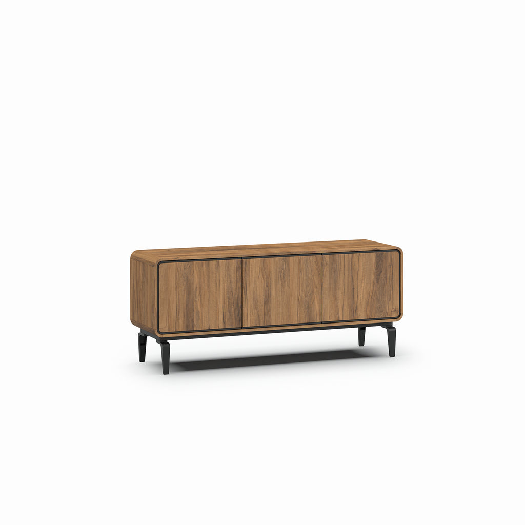 Meubar - Tv Meubel Lago- Brushed walnut nature - 163 x 68 x 45 cm