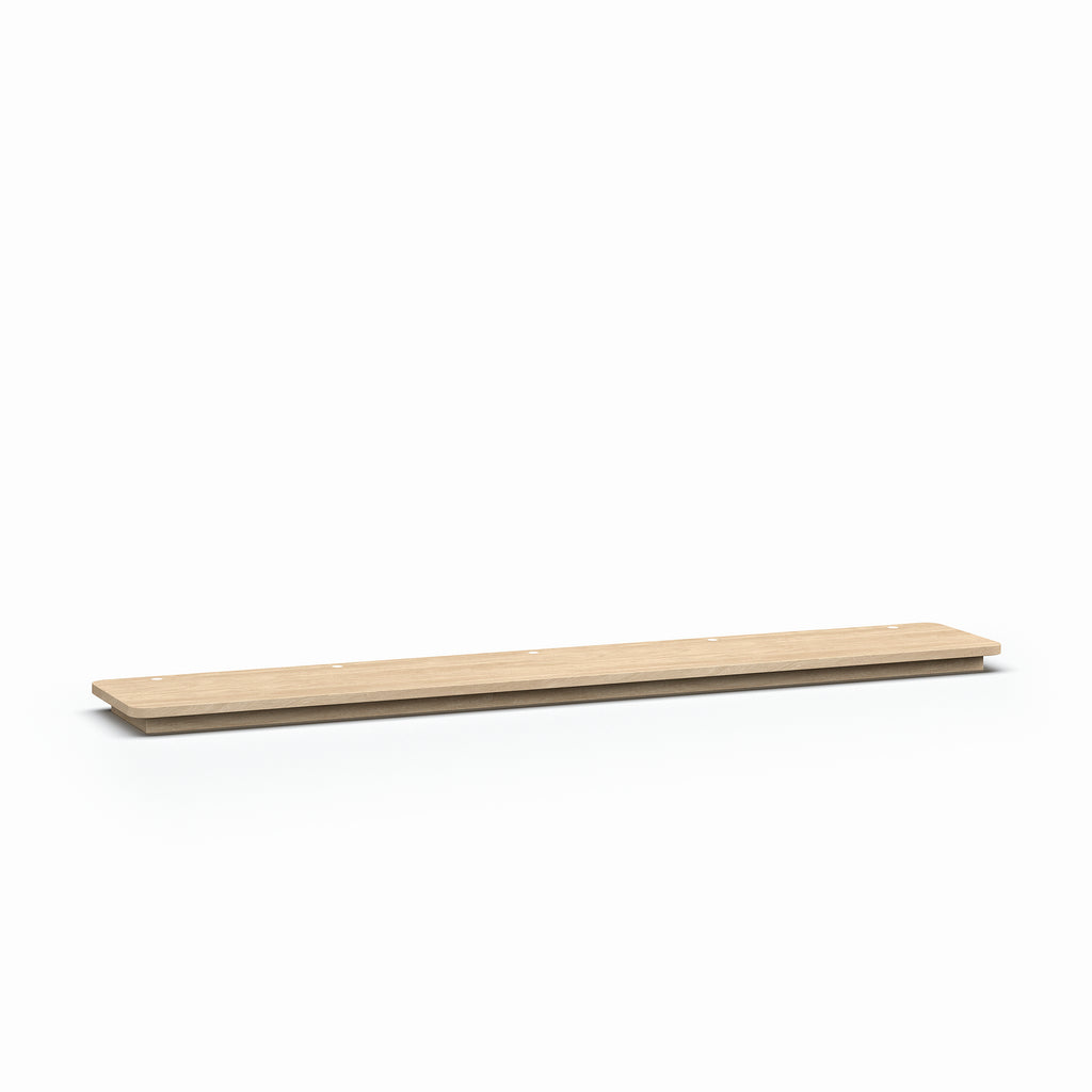 Meubar - TV Wandmeubel Lago - Plank - Brushed sand oak nature - 261 x 8 x 45 cm
