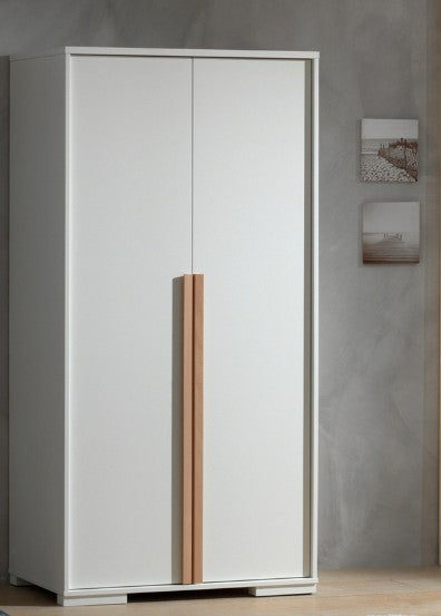 Armoire 2 portes London blanc