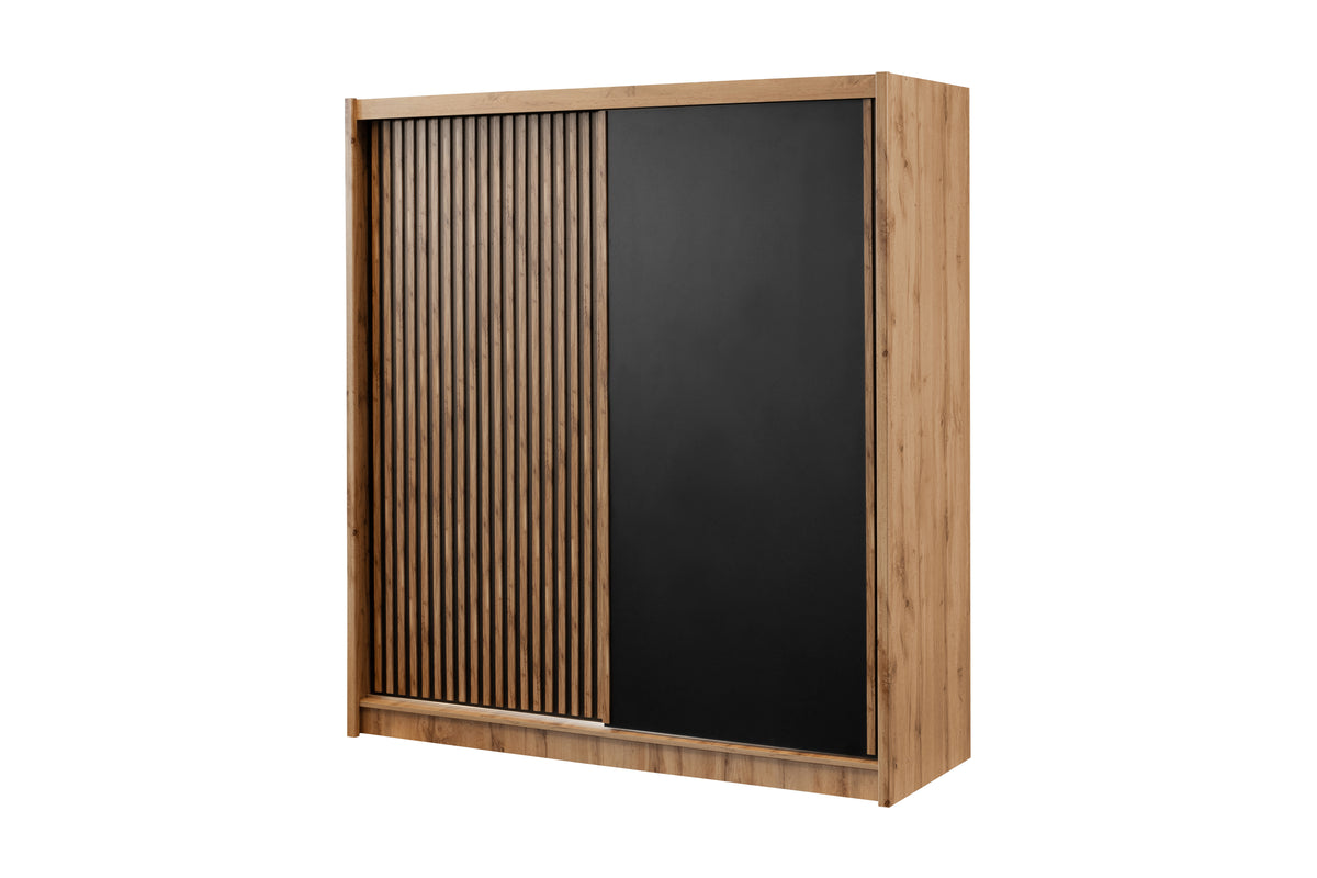 2BM - Kleerkast Schuifdeuren - Wotan eik - 203xh215x60,5cm