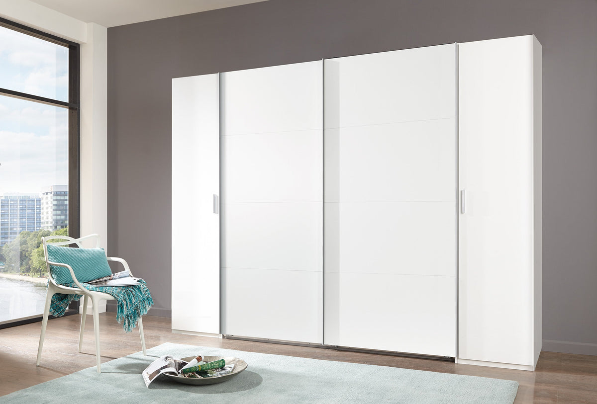 Wimex - Armoire Lotto - 480788 - Blanc - 272x208x65 cm