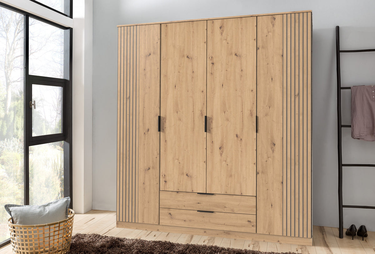 Wimex - Kleerkast Lubeck - T64473 - Artisan Eik - 180x199x58cm