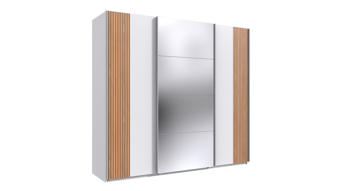 Wimex - Kleerkast Malaga - E35643 - Wit/Artisan Eik - 225x208x64cm