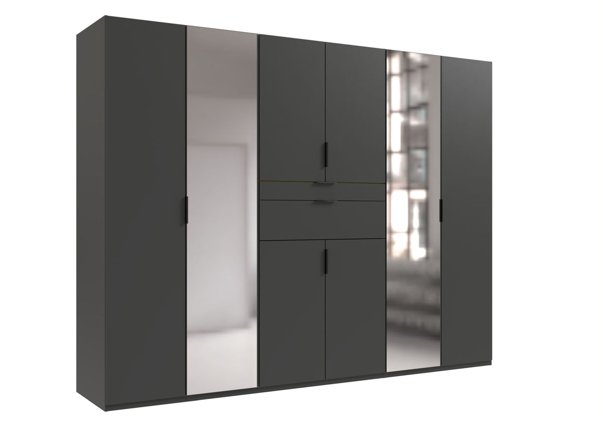 Wimex - Armoire Moldau - D51245 - Graphite - 270x208x58cm