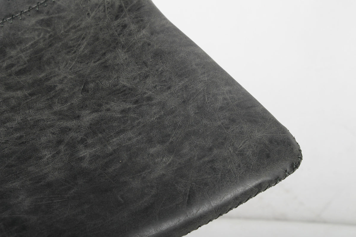 Rousseau - Barstoel Ozan PU Zwart - 98x45x49 cm