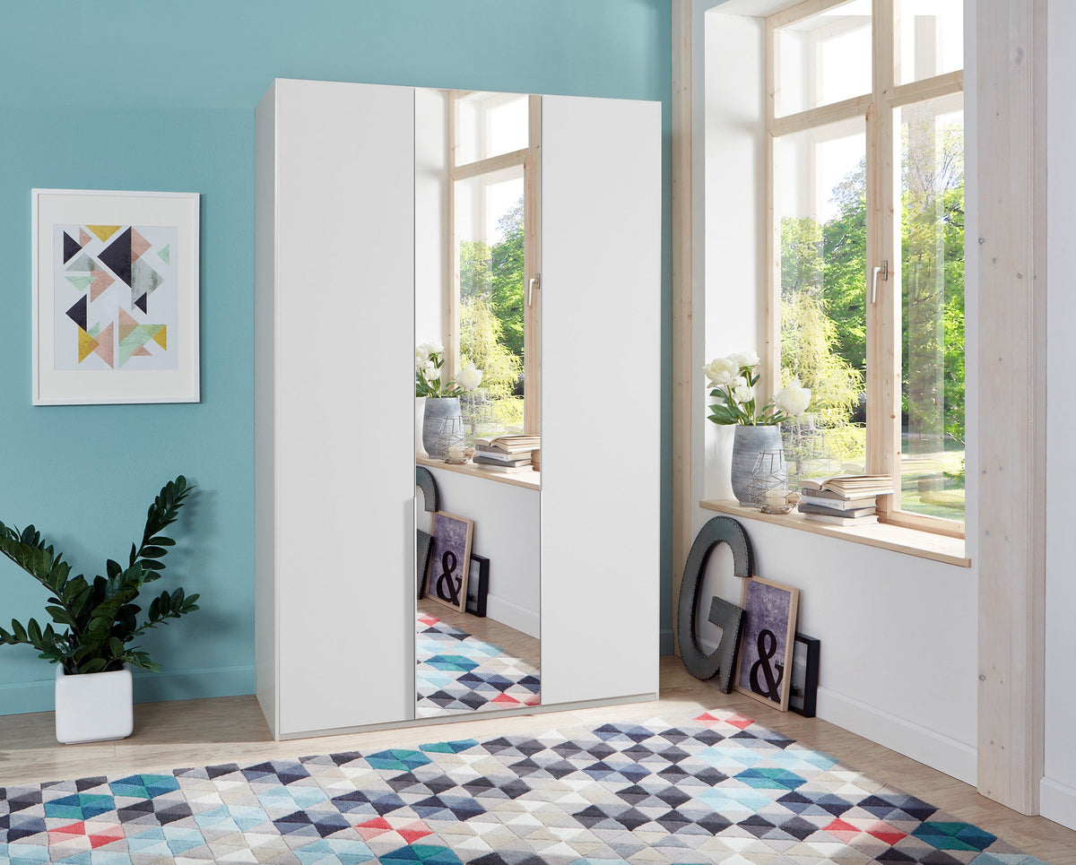 Wimex - Armoire New York A - P01565 - Blanc - 135x208x58cm