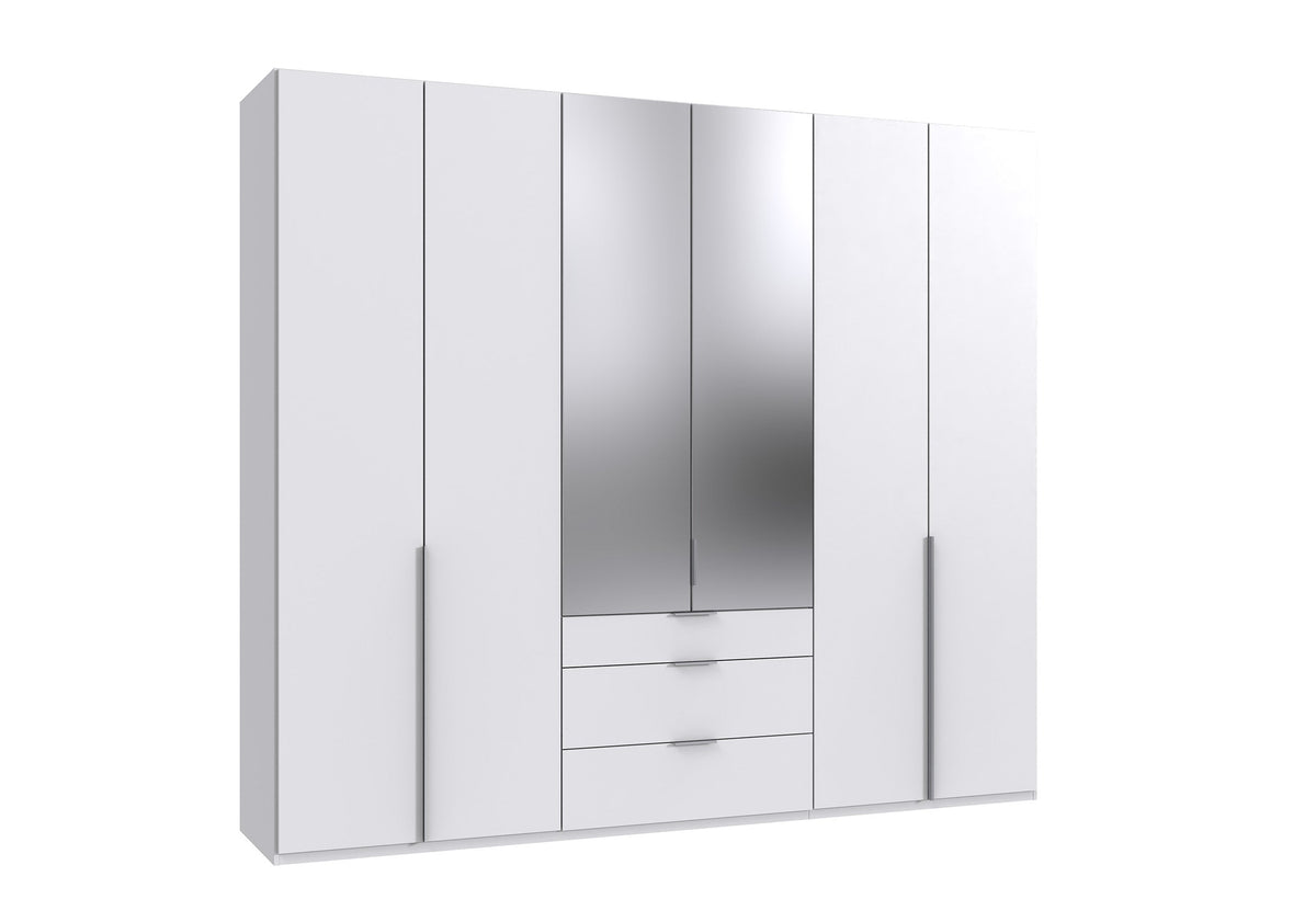 Wimex - Armoire New York A - P01508 - Blanc - 270x208x58cm