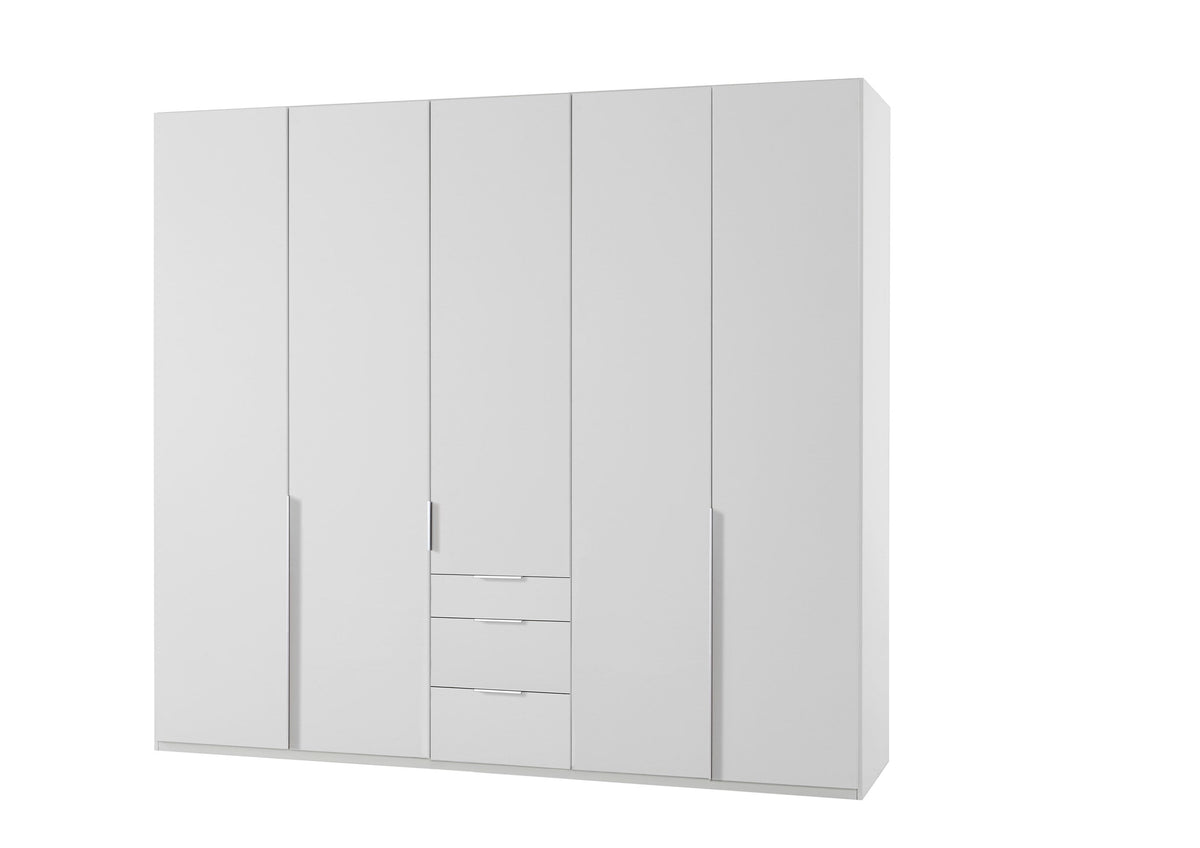Wimex - Armoire New York A - P01419 - Blanc - 225 x 236 x 58 cm