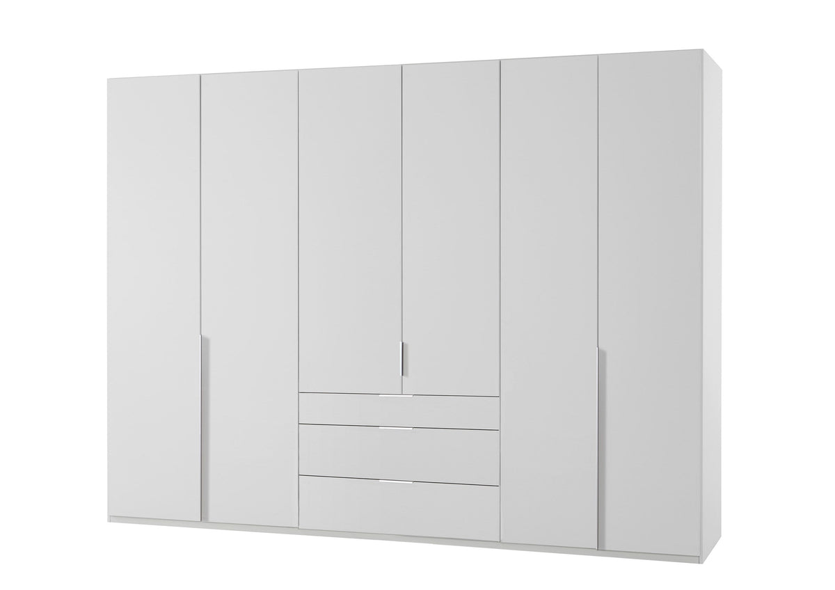 Wimex - Armoire New York A - P01420 - Blanc - 270x236x58 cm