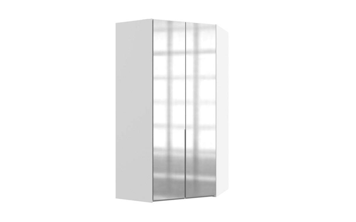 Wimex - Armoire d'angle New York A - P01601 - Blanc - 91x208x58cm