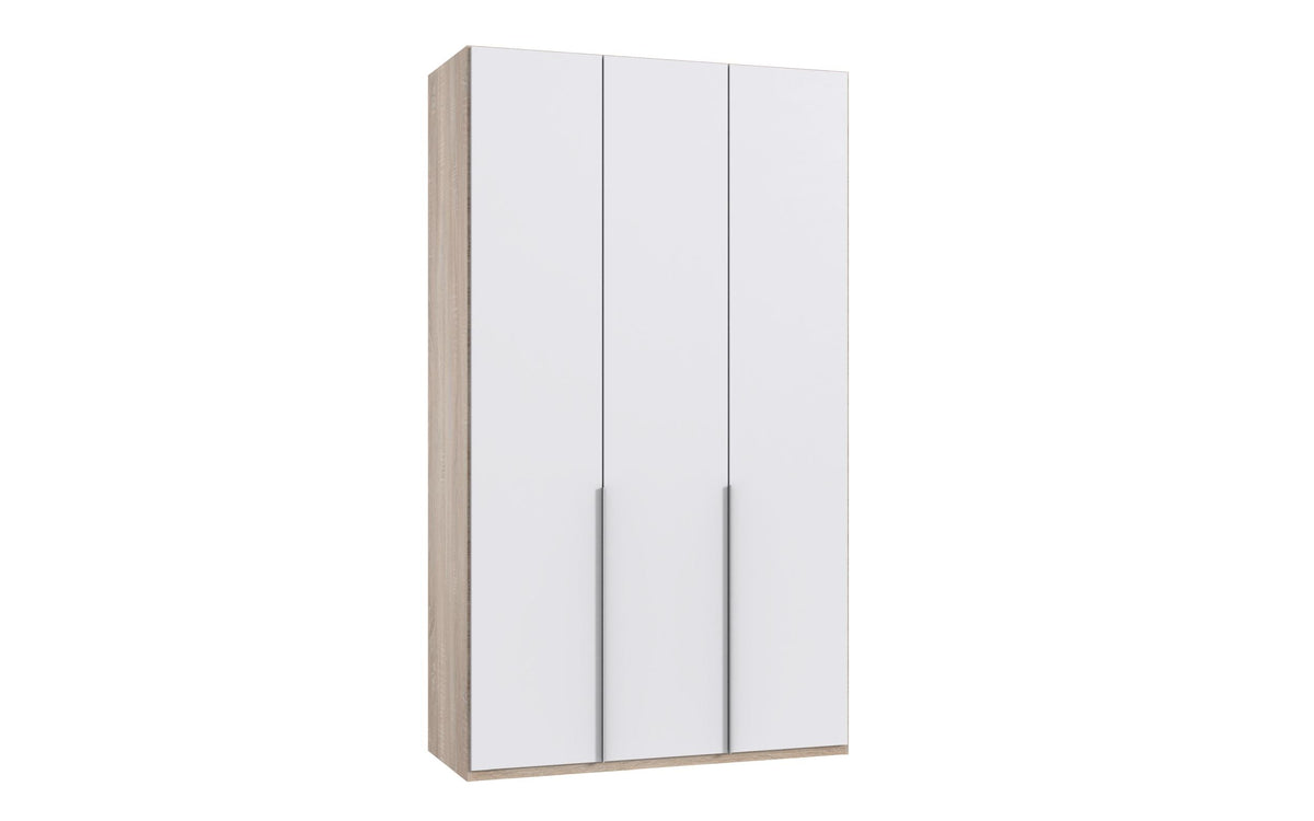 Wimex - Armoire New York A - P07502 - Blanc/Chêne - 135x208x58cm
