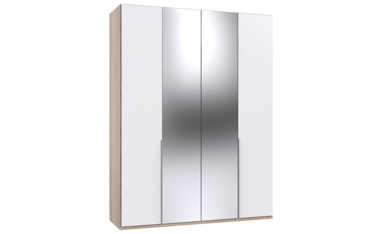 Wimex - Kleerkast New York A - P07568 - Wit/Eik - 180x208x58cm
