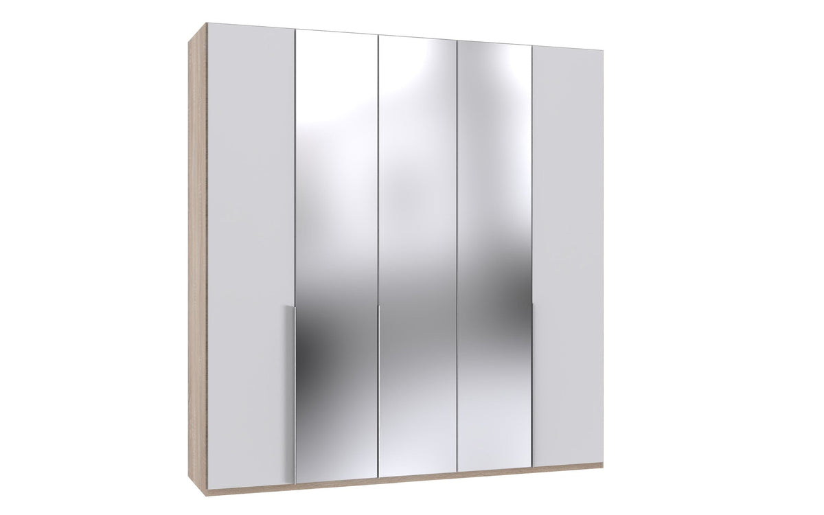 Wimex - Kleerkast New York A - P07410 - Wit/Eik - 225x236x58cm