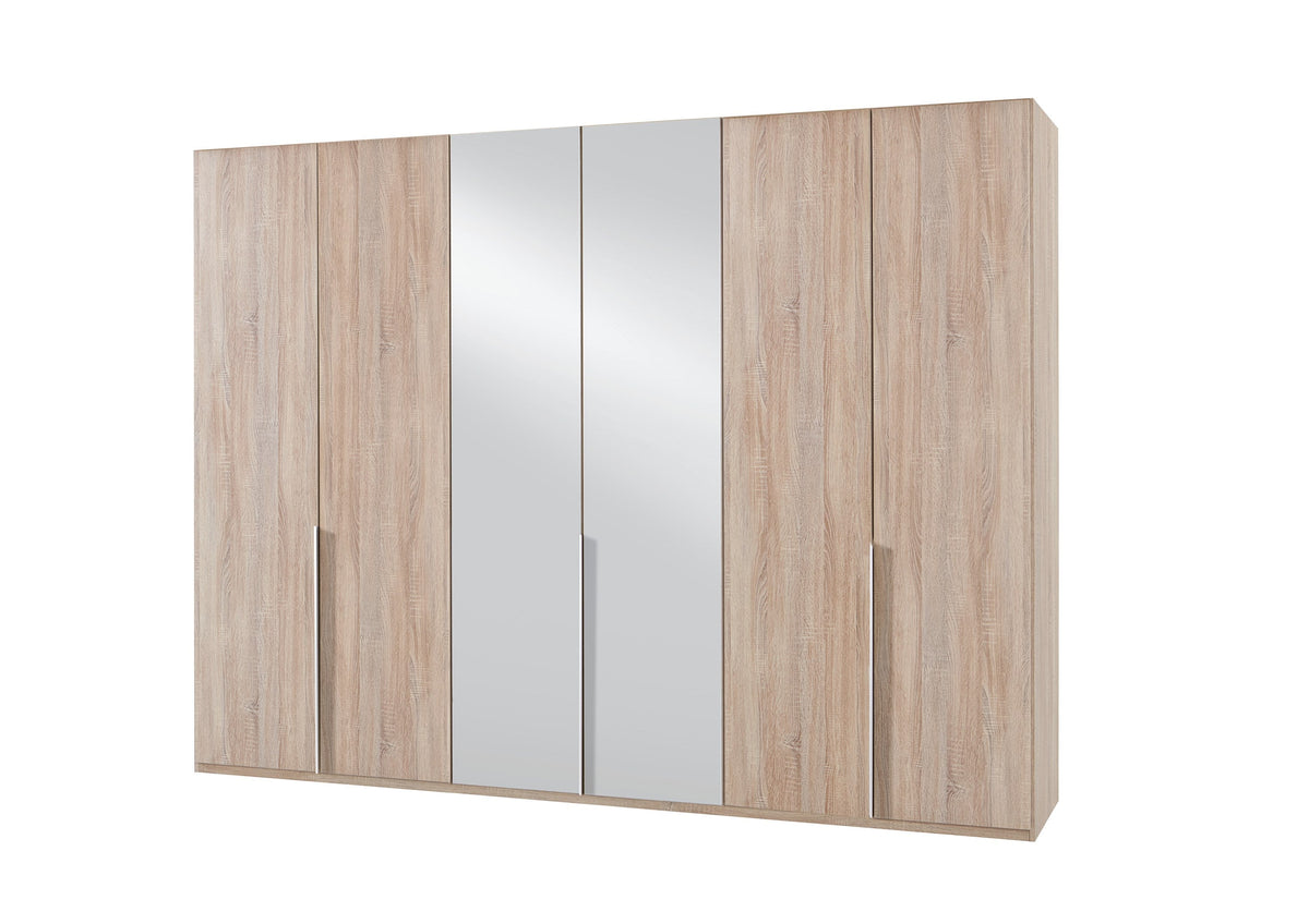 Wimex - Armoire New York A - P19411 - Chêne brut - 270x236x58 cm