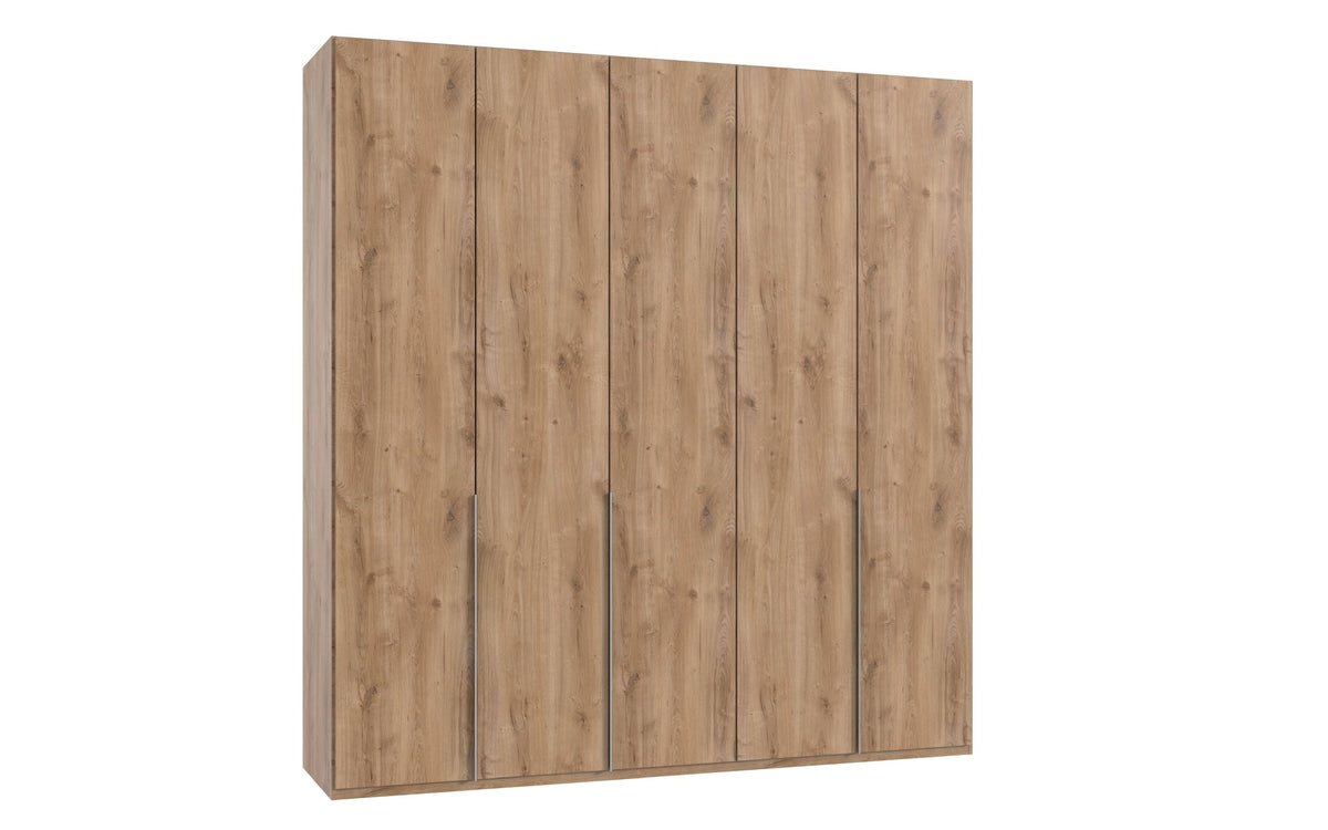 Wimex - Armoire New York A - P28404 - Planches de chêne - 225x236x58cm