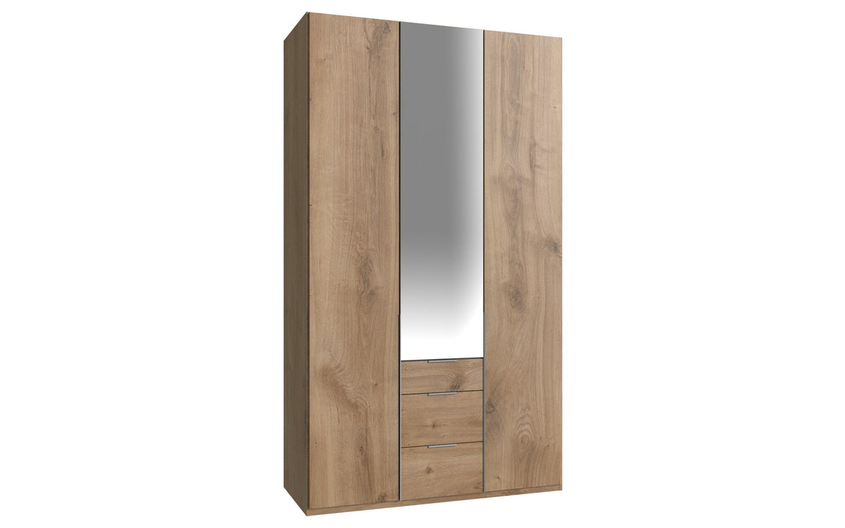Wimex - Kleerkast New York A - P28504 - Planken Eik - 135x208x58cm