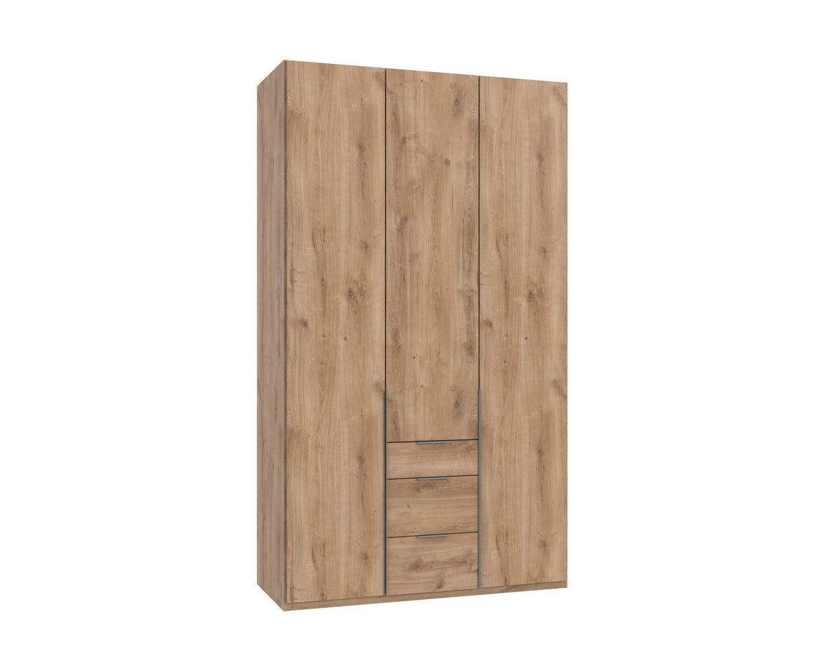 Wimex - Kleerkast New York A - P28509 - Planken Eik - 135x208x58cm