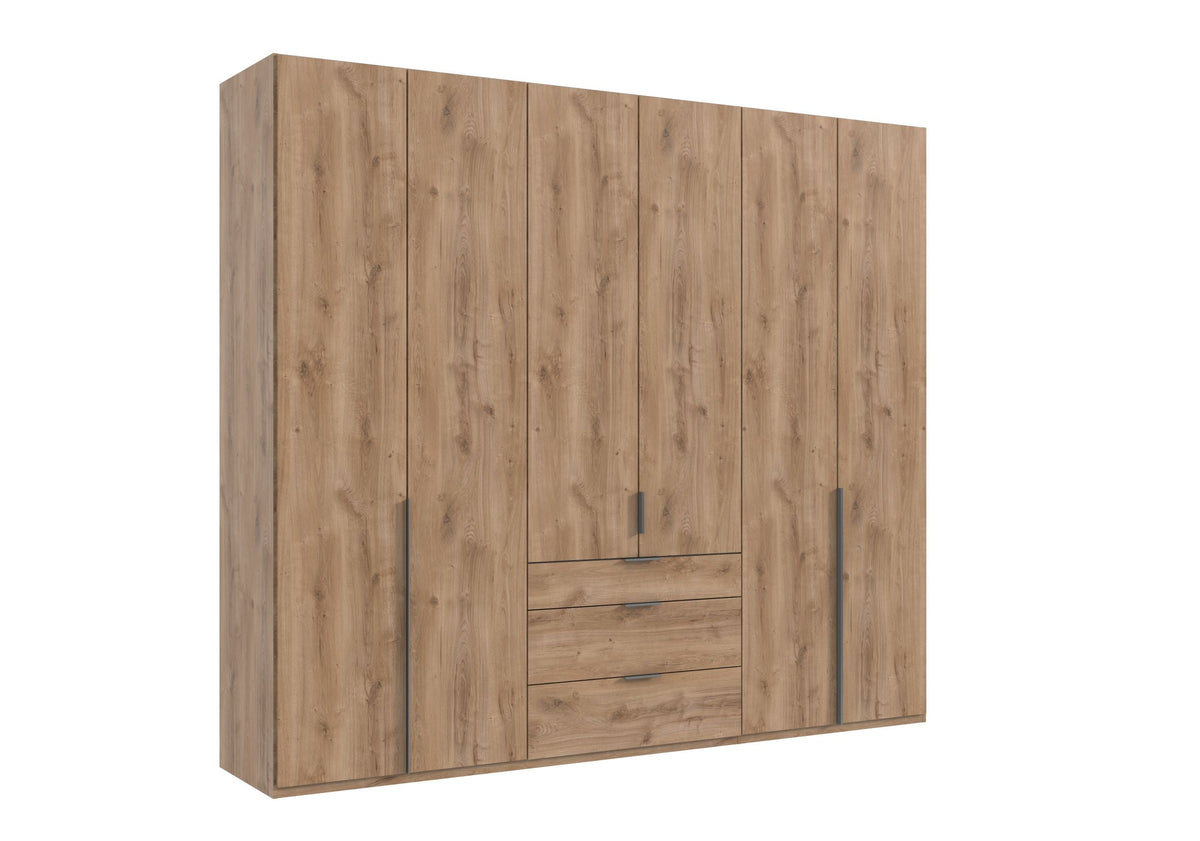 Wimex - Armoire New York A - P28420 - Planches de chêne - 270x236x58cm