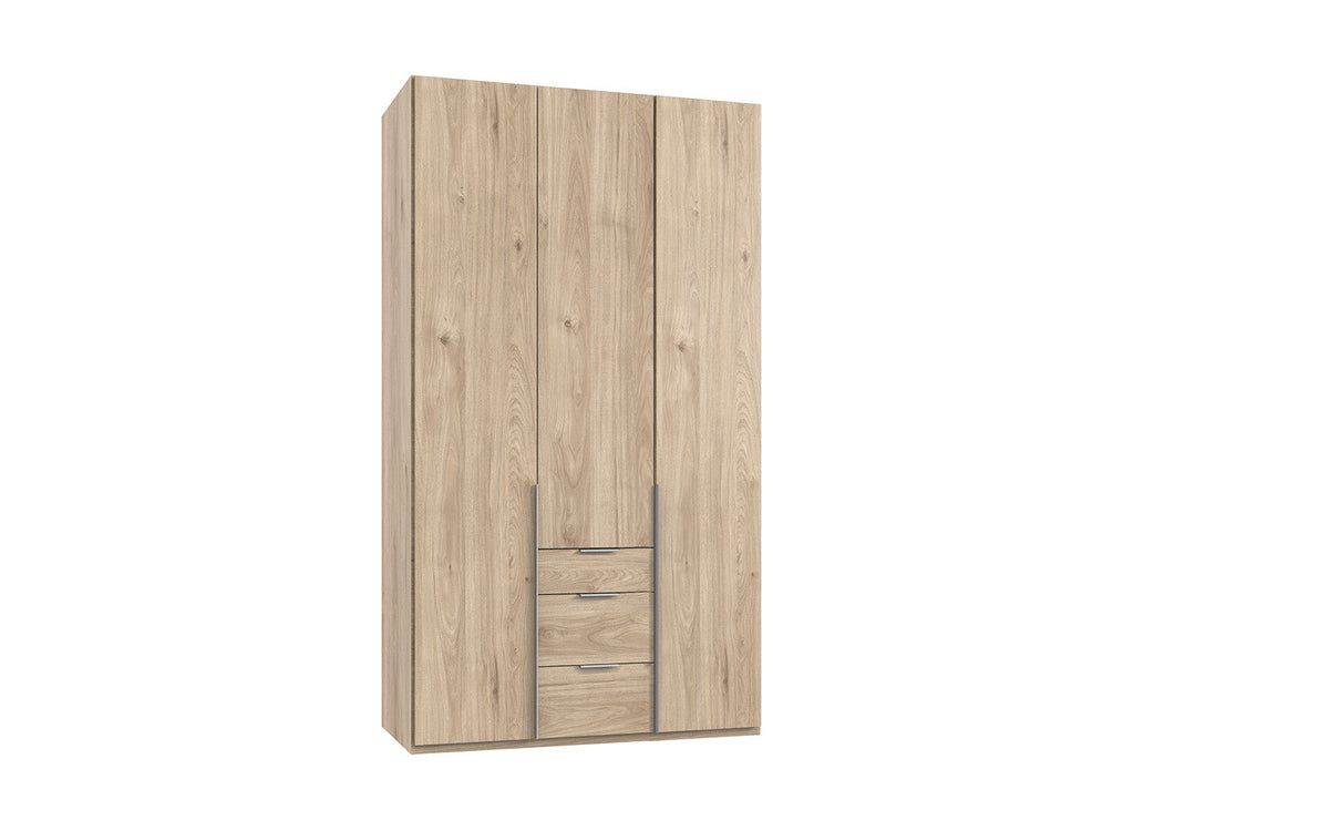 Wimex - Armoire New York A - P29509 - Chêne hickory - 135x208x58cm