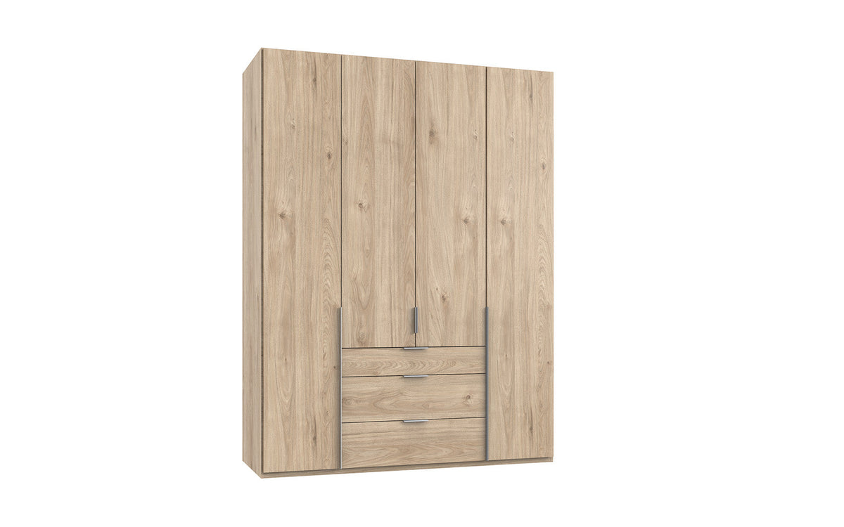 Wimex - Kleerkast New York A - P29510 - Hickory Eik - 180x208x58cm